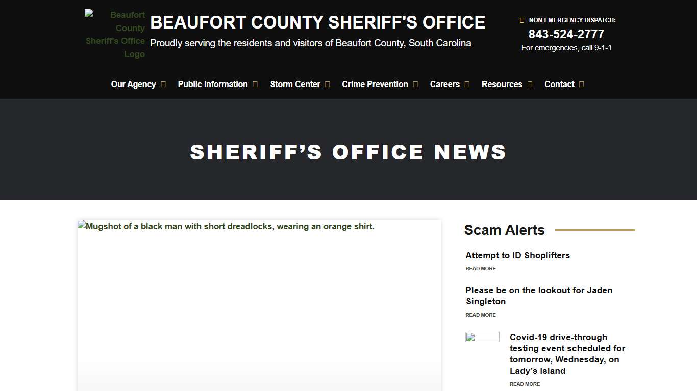 Beaufort County Sheriff's Office News & Alerts